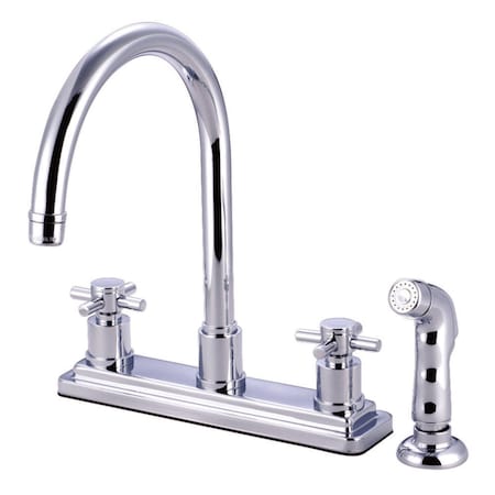 Kingston Brass KS8791DX Concord Centerset Kitchen Faucet, Polished Chrome KS8791DX